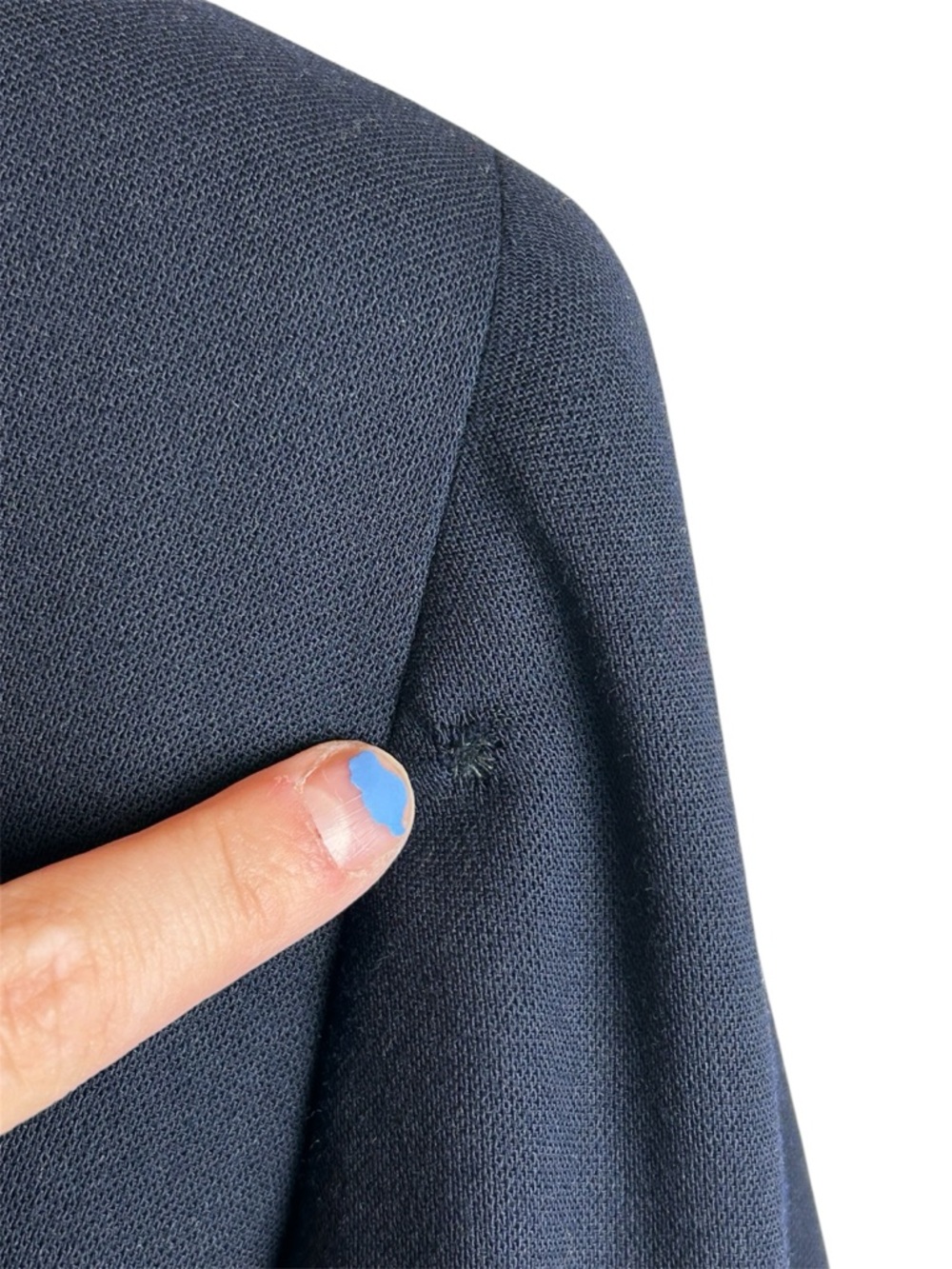 Lauren Ralph Lauren Navy Wool Blazer 18W Crest Velvet Equestrian Preppy Jacket - Picture 6 of 6